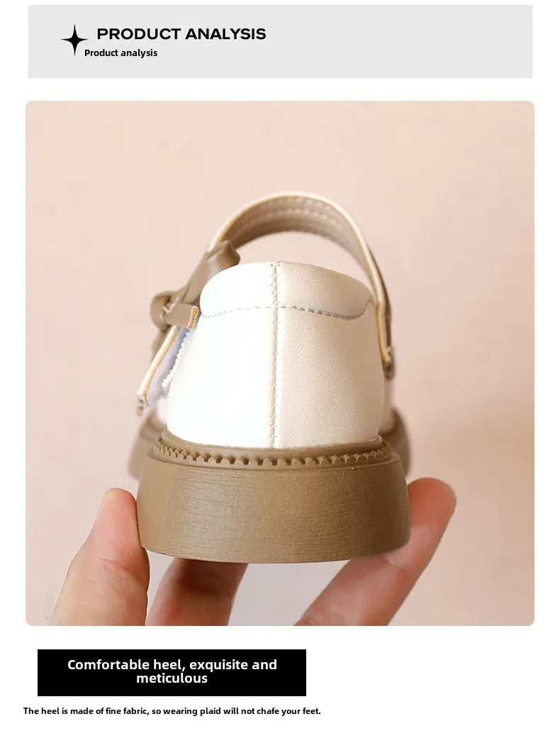 Girls' Princess Shoes 2025 Spring and Autumn New Style Girls' Little Leather Shoes Autumn Style Baby Fashion Single Shoes
