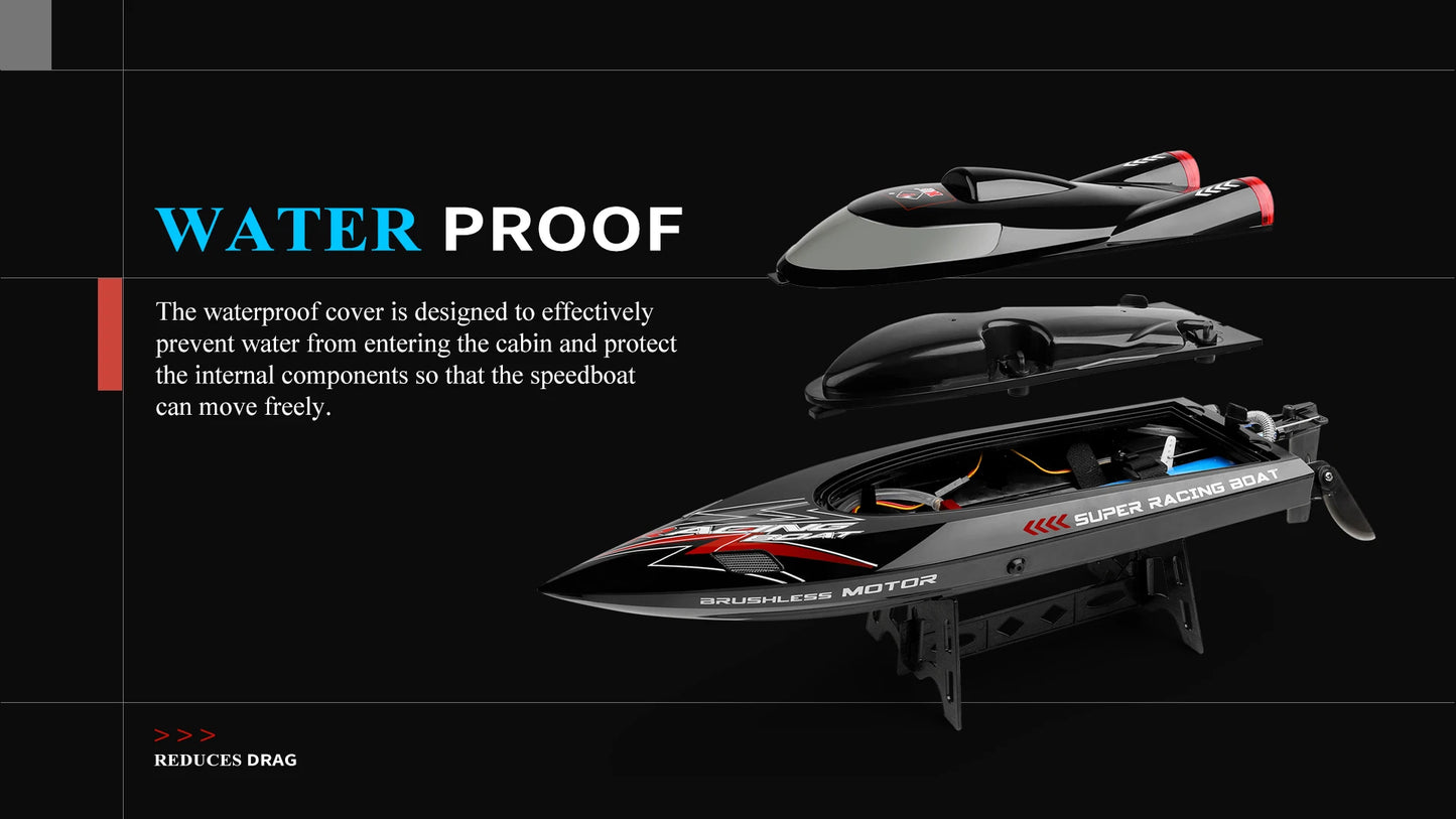 2.4Ghz 55KM/H Brushless High Speed Racing Ship Remote Control
