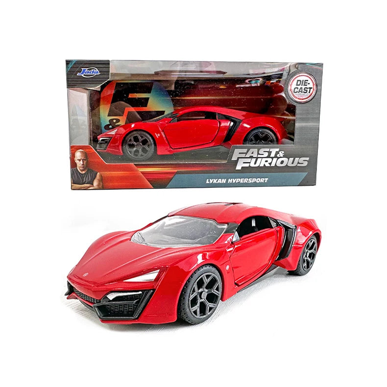 JADA 1:32 Diecast Alloy Car Model Fast Furious Jurassic Back Future Metal Toy Vehicle Collection Kids Gift Official Licensed