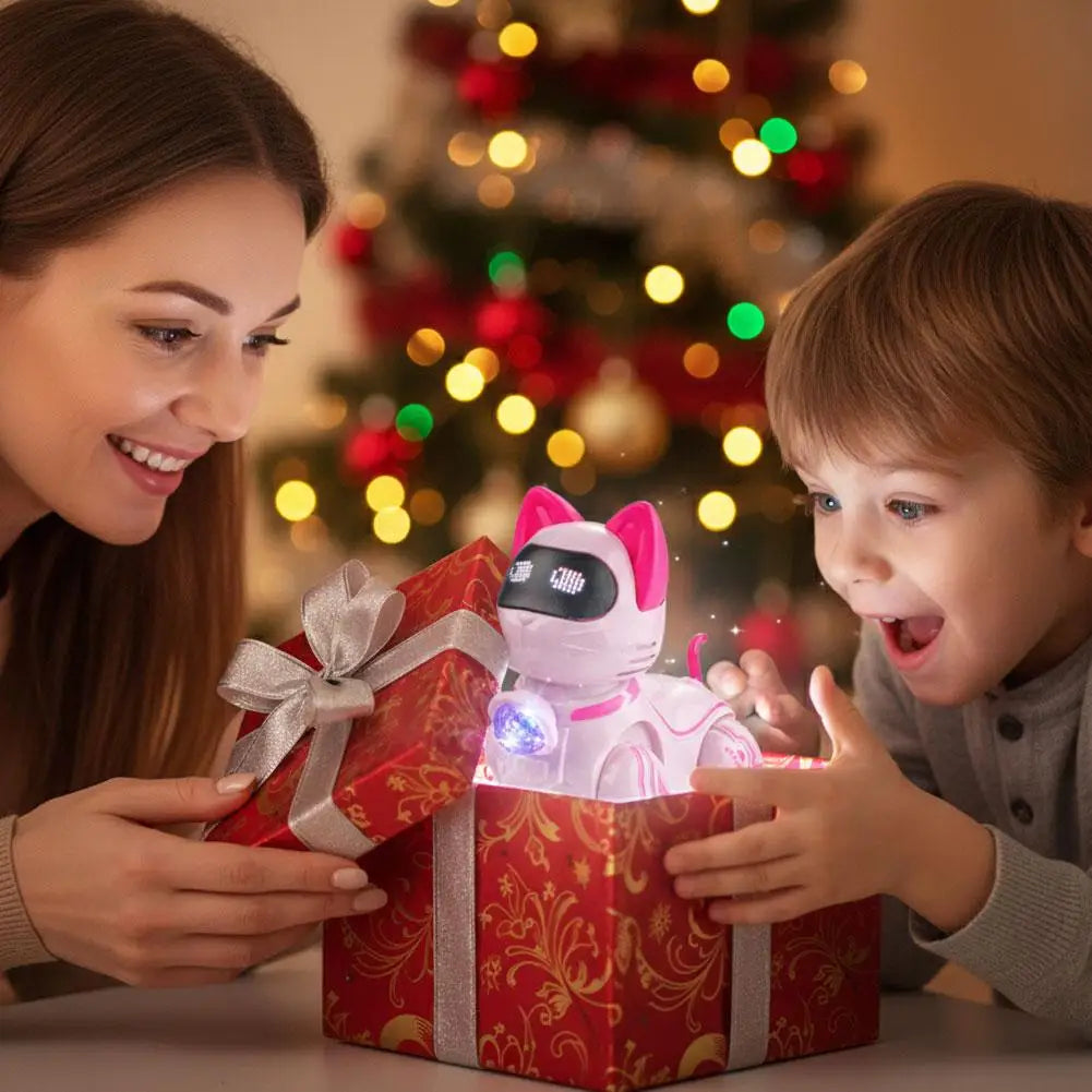 Smart Robot Cat Toy Programmable Intelligent Voice Control Stunt Cat