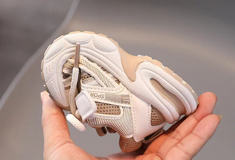 New Kids Sneakers for Girls School Causal Sports Shoes for Boy Spring Autumn Versatile Children Tennis Shoes Mesh Breathable