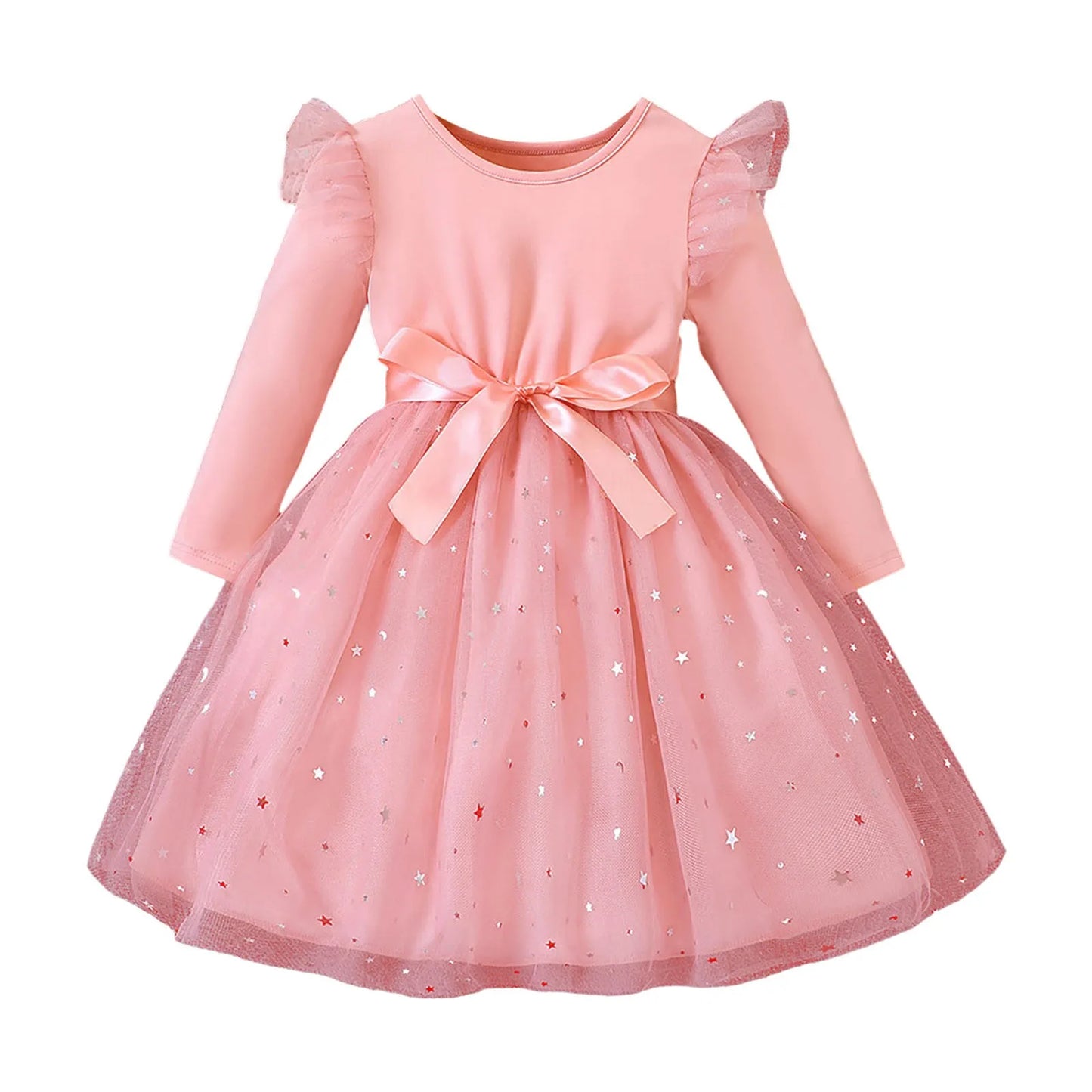 Aria Toddler Girl Christmas Dress - Sequin Tulle Design