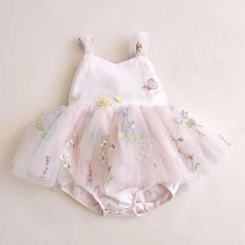 Luna Baby Girl Princess Flower Sling Romper Embroidery - GuGuTon baby store - Baby Fashion - Toddlers Outfits - Babies Outfits - Toddler Clothes - Kids Clothing - Newborn Clothes - Newborn Wear - Kids Wear - Trending Clothes - Trending Outfits - Fall Fashion - Winter Fashion - Girls Clothes - Boys Clothes - Babies Wear - Kids Accessories - KidsWear - Summer Clothes - Summer Fashion - Summer Trend - Falls Sweaters - Tops - Bottom - Jeans - Blouse - Dresses - Newborn Dresses - Toys