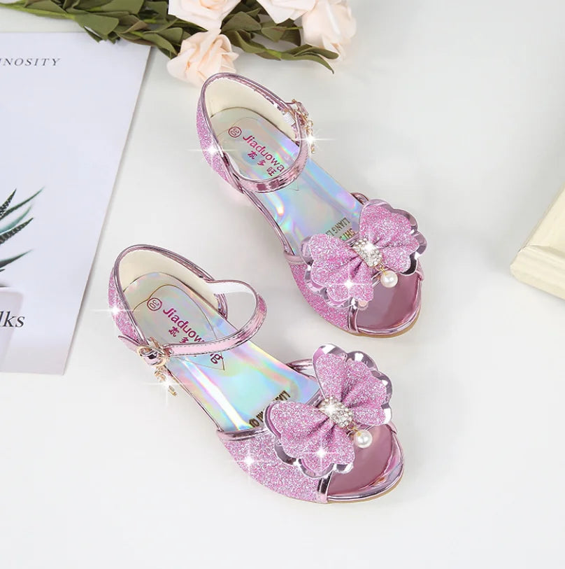 10 Colors Children Princess Sandals Kids Girls Wedding Shoes