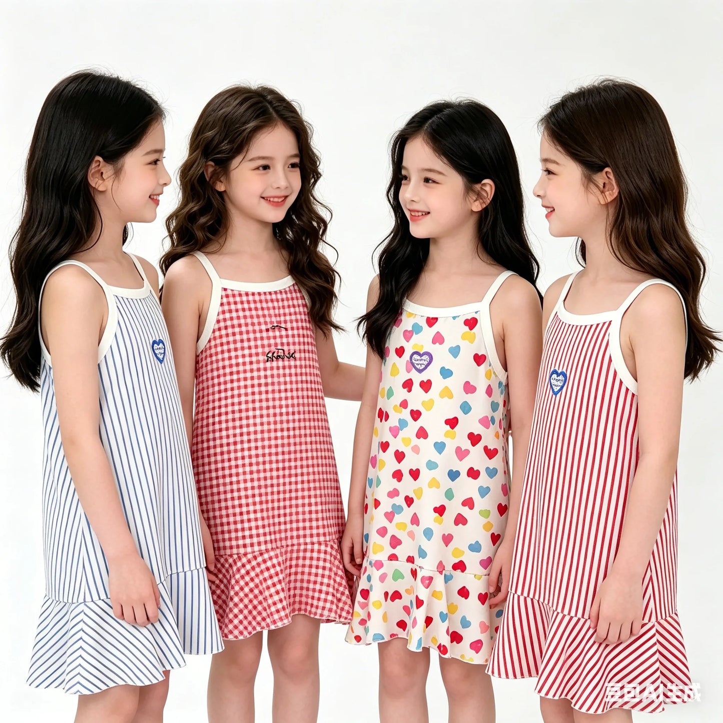 Cute Dress For Kids Girl Summer Dresses Children's Fashion Dress Thin Girls' Halter
