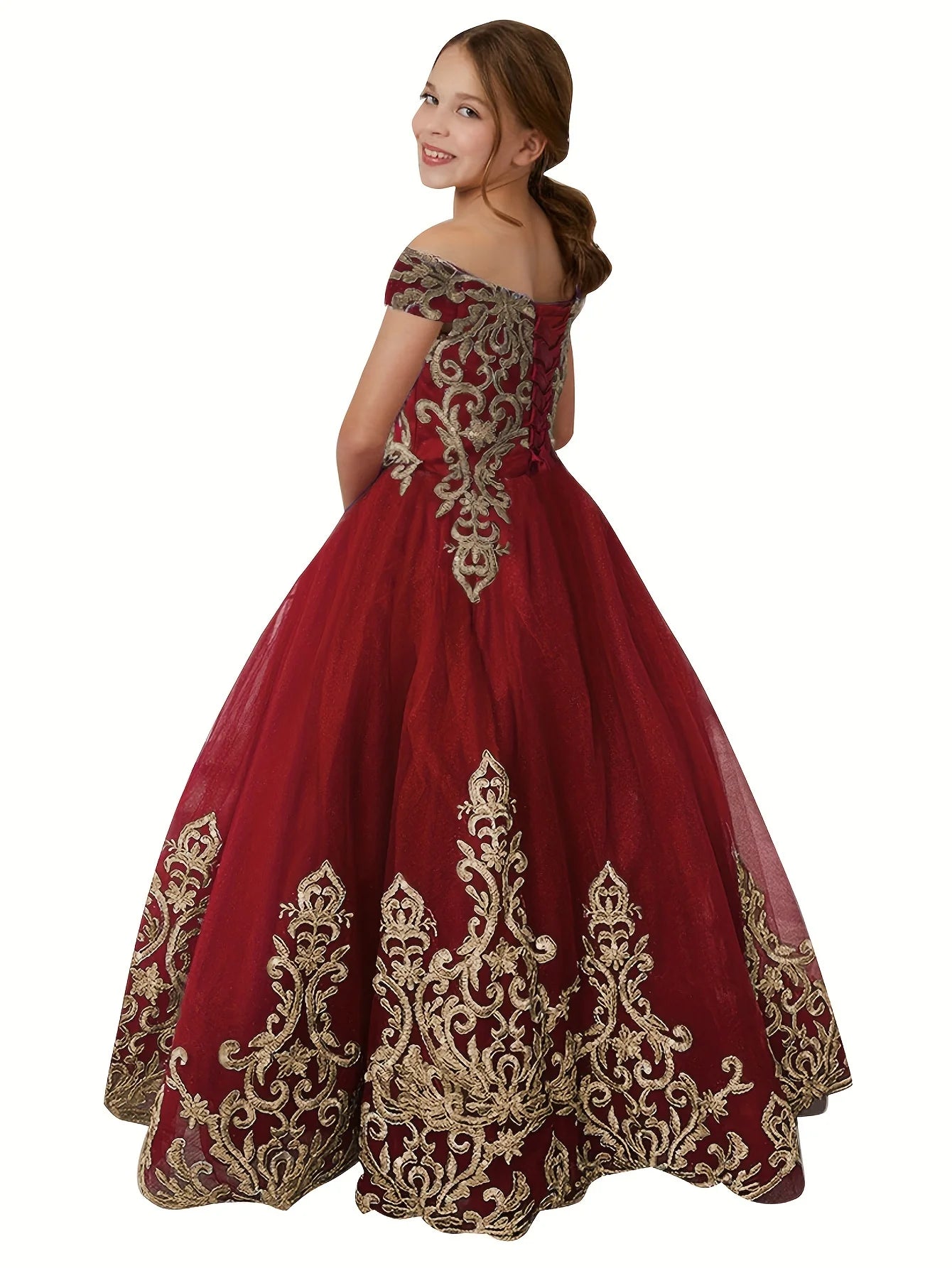 Flower Girl Princess Dress for Autumn and Winter