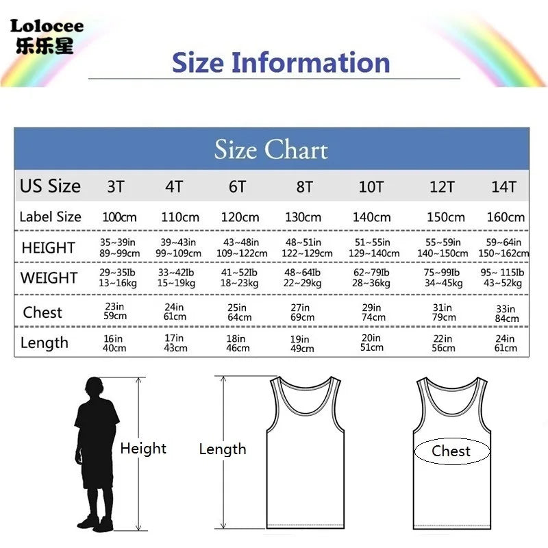 Martina Girls Versatile Color Kids Slim Fit Sleeveless Blank T-shirt