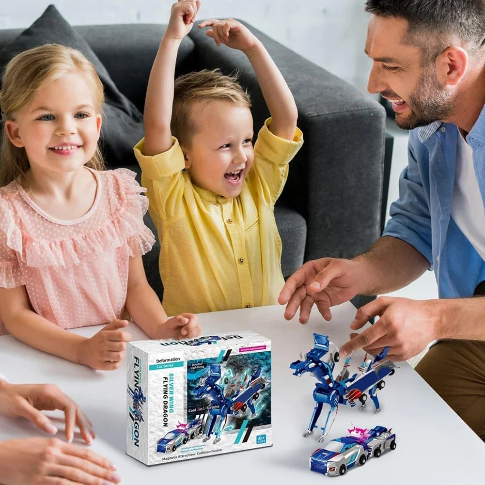 Unicorn Transformer : Magic Transformation Super Combination Car Toy 2 In 1