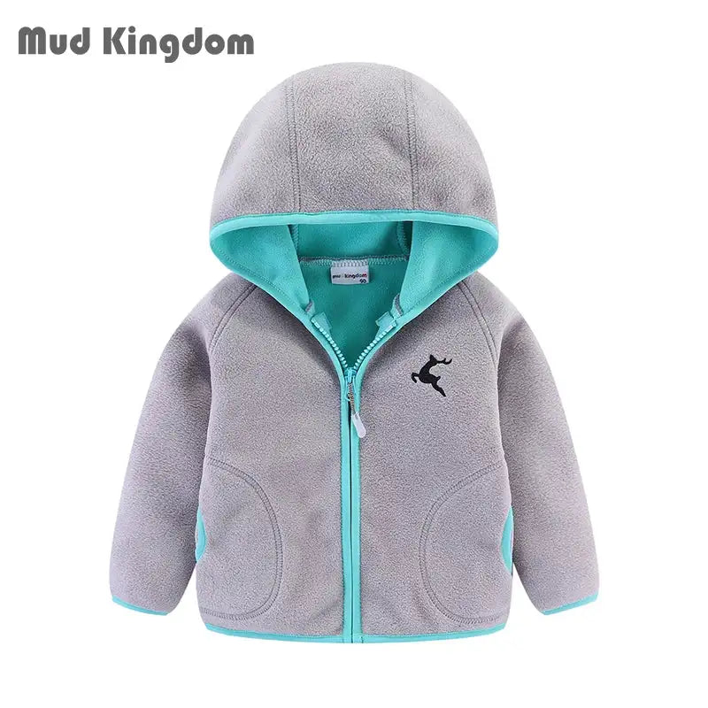 Bleinny Girls Hooded Fleece Jacket Windbreaker Zip up Reindeer Outerwear