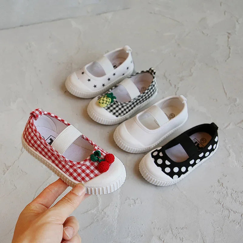 Girl Shoe Kid Casual Shoe Cartoon Girl Sport Canvas Shoes