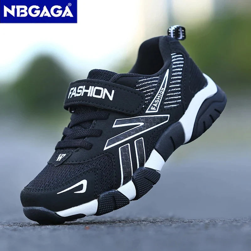 Kids Fashion Sneakers for Boys Mesh Breathable Sports Running Shoes