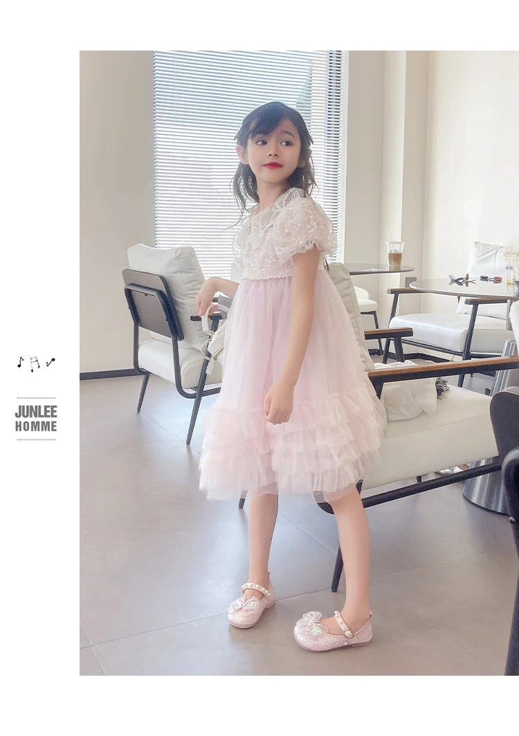 Girls Princess Shoes 3-18 Years Glittering Butterfly Decoration Children's Shoes