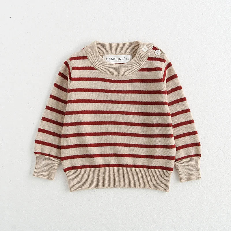 Guillermo Pullover Loose Base Sweater - GuGuTon baby store - Baby Fashion - Toddlers Outfits - Babies Outfits - Toddler Clothes - Kids Clothing - Newborn Clothes - Newborn Wear - Kids Wear - Trending Clothes - Trending Outfits - Fall Fashion - Winter Fashion - Girls Clothes - Boys Clothes - Babies Wear - Kids Accessories - KidsWear - Summer Clothes - Summer Fashion - Summer Trend - Falls Sweaters - Tops - Bottom - Jeans - Blouse - Dresses - Newborn Dresses - Toys