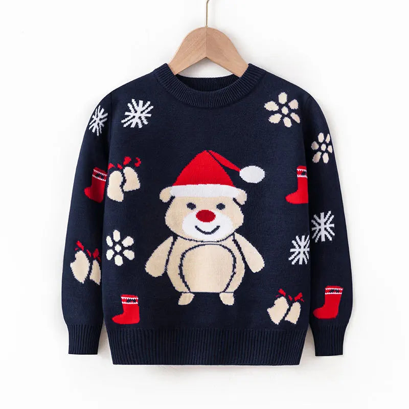 Estevan Christmas Warm Bottom Pullover Sweater