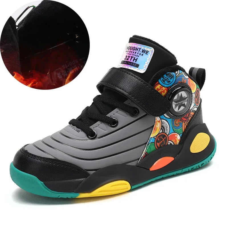 Winter Children Sneakers for Boys Kids Basketball Tennis Fur Shoes - GuGuTon baby store - Baby Fashion - Toddlers Outfits - Babies Outfits - Toddler Clothes - Kids Clothing - Newborn Clothes - Newborn Wear - Kids Wear - Trending Clothes - Trending Outfits - Fall Fashion - Winter Fashion - Girls Clothes - Boys Clothes - Babies Wear - Kids Accessories - KidsWear - Summer Clothes - Summer Fashion - Summer Trend - Falls Sweaters - Tops - Bottom - Jeans - Blouse - Dresses - Newborn Dresses - Toys