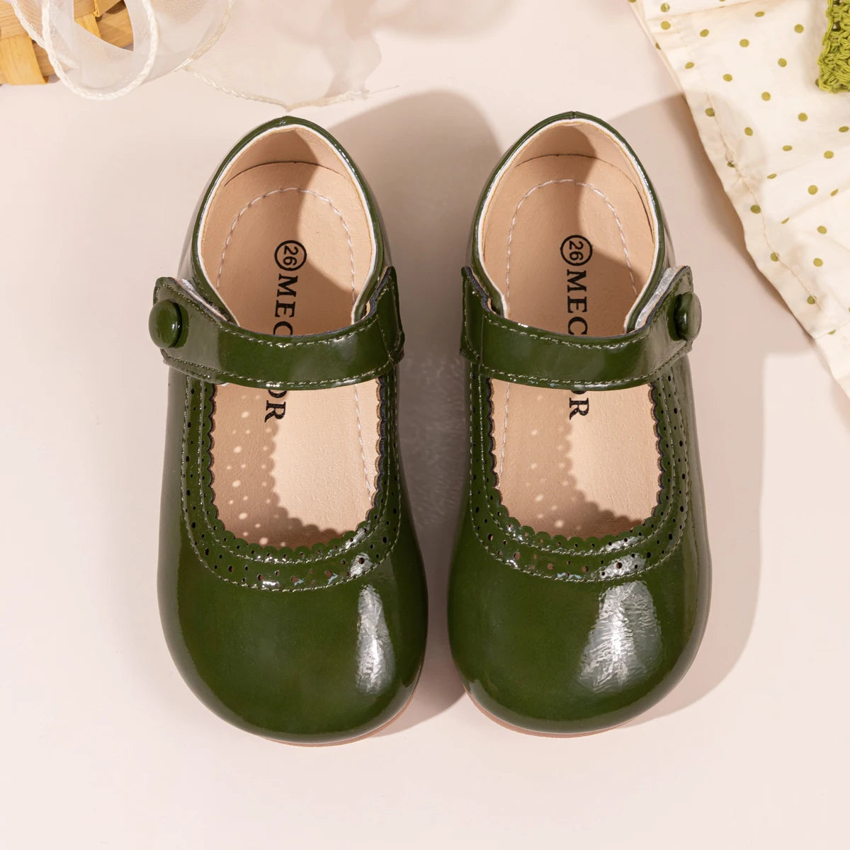 Girls' Leather Shoes 2025 Spring/Autumn New Simple Solid Color Kid's Princess Shoes Lightweight Children's Shoes 21-30