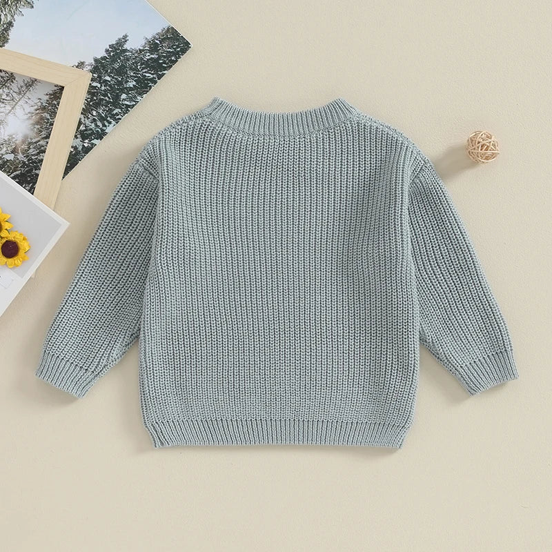 Piero Basic Cotton Long Sleeve Sweater