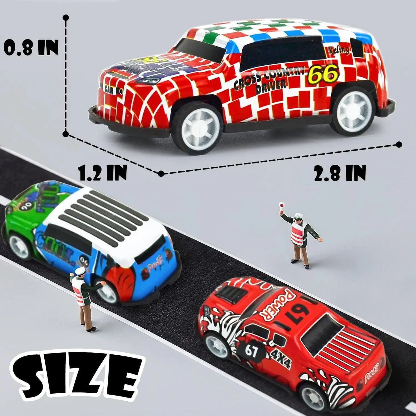 Mini Pull Back Cars for Kids - 30 Toy Cars Set