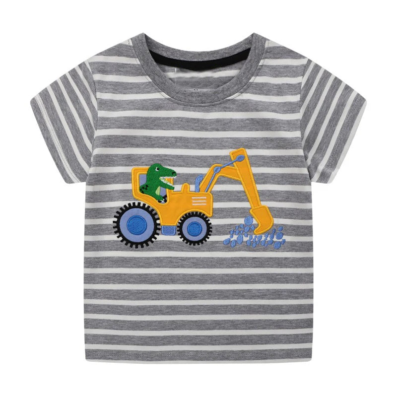 Andy Cotton Short Sleeve Cartoon Tees - GuGuTon baby store - Baby Fashion - Toddlers Outfits - Babies Outfits - Toddler Clothes - Kids Clothing - Newborn Clothes - Newborn Wear - Kids Wear - Trending Clothes - Trending Outfits - Fall Fashion - Winter Fashion - Girls Clothes - Boys Clothes - Babies Wear - Kids Accessories - KidsWear - Summer Clothes - Summer Fashion - Summer Trend - Falls Sweaters - Tops - Bottom - Jeans - Blouse - Dresses - Newborn Dresses - Toys