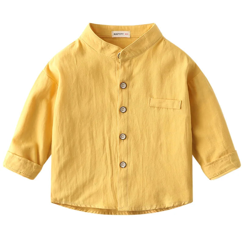 Rafael Cotton Soft Casual Long Sleeve Shirt - GuGuTon baby store - Baby Fashion - Toddlers Outfits - Babies Outfits - Toddler Clothes - Kids Clothing - Newborn Clothes - Newborn Wear - Kids Wear - Trending Clothes - Trending Outfits - Fall Fashion - Winter Fashion - Girls Clothes - Boys Clothes - Babies Wear - Kids Accessories - KidsWear - Summer Clothes - Summer Fashion - Summer Trend - Falls Sweaters - Tops - Bottom - Jeans - Blouse - Dresses - Newborn Dresses - Toys