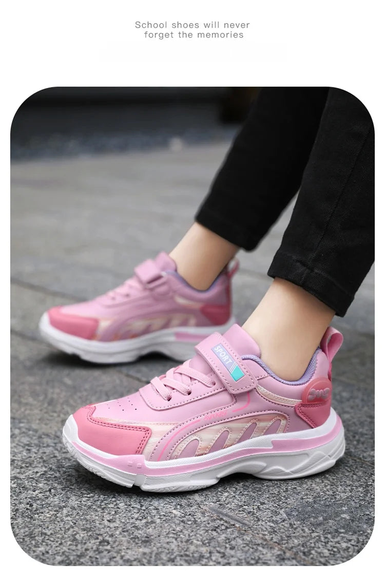 Fashion Children's Shoes Sneakers Girls Comfortable Sneakers Outdoor Non-Slip Running Shoes Tennis Shoes Light Casual Shoes