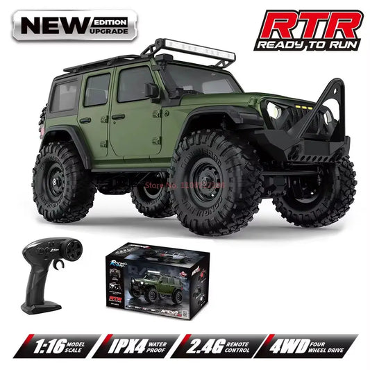 1:16 Scale Ford Bronco RC Rock Crawler Monster Truck 4WD High-Speed Electric Off-Road Toy Car for Boys Outdoor Gifts
