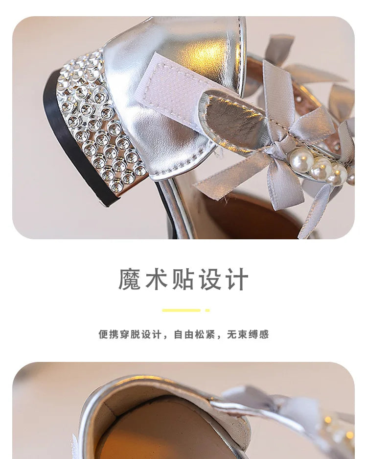 Girls' Princess High Heels 2025 Summer New Fashion