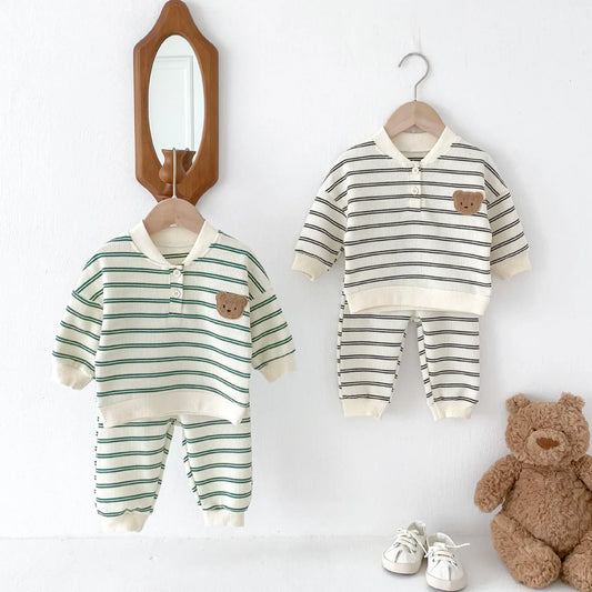 Camden Striped Teddy Bear Lounge Set