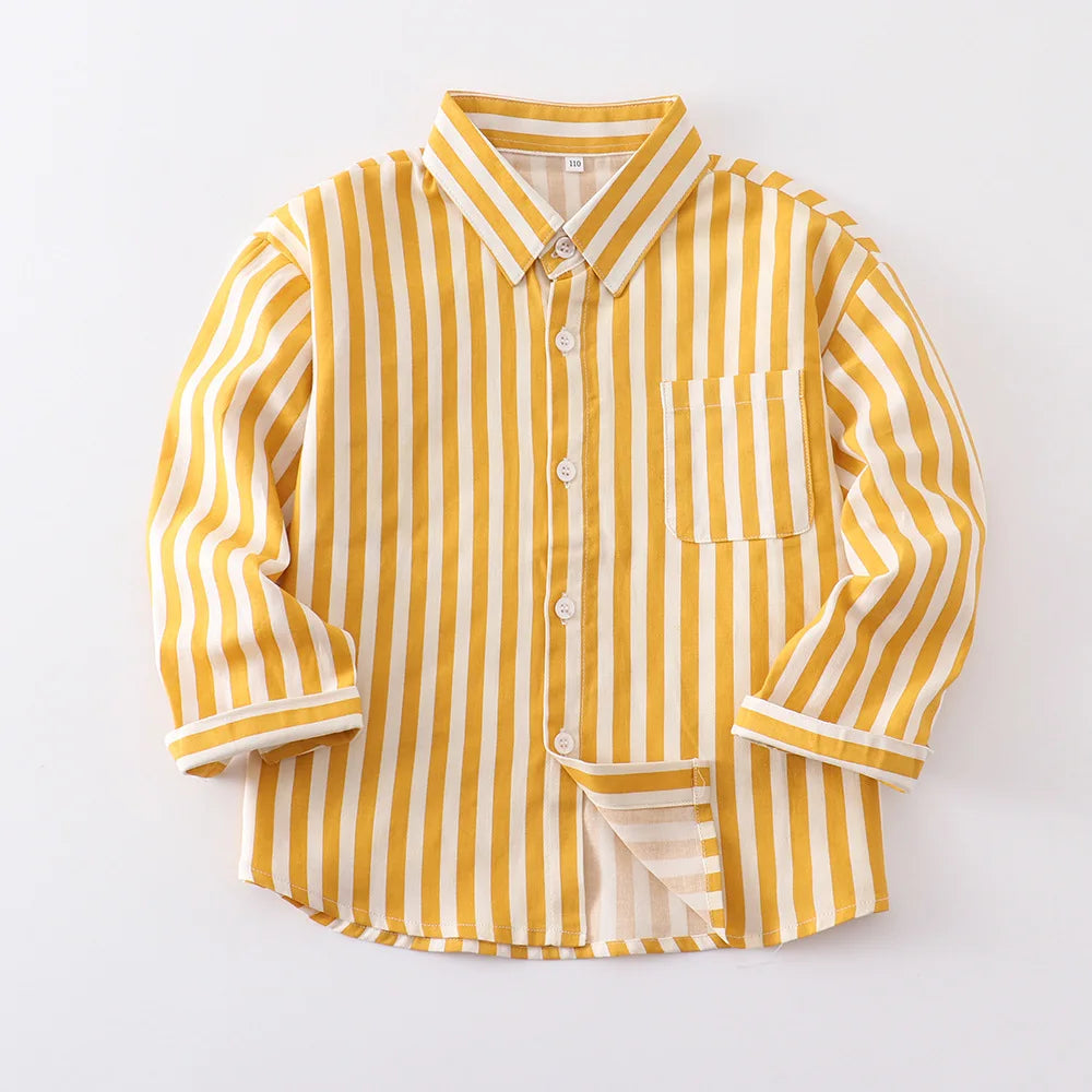 Rodrigo Striped Shirt Long-Sleeve Shirt - GuGuTon baby store - Baby Fashion - Toddlers Outfits - Babies Outfits - Toddler Clothes - Kids Clothing - Newborn Clothes - Newborn Wear - Kids Wear - Trending Clothes - Trending Outfits - Fall Fashion - Winter Fashion - Girls Clothes - Boys Clothes - Babies Wear - Kids Accessories - KidsWear - Summer Clothes - Summer Fashion - Summer Trend - Falls Sweaters - Tops - Bottom - Jeans - Blouse - Dresses - Newborn Dresses - Toys