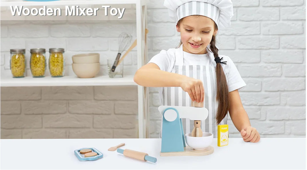 Wooden Kitchen Toys, Pretend Play Role-Playing Games, Realistic Simulation, Gifts for Boys and Girls