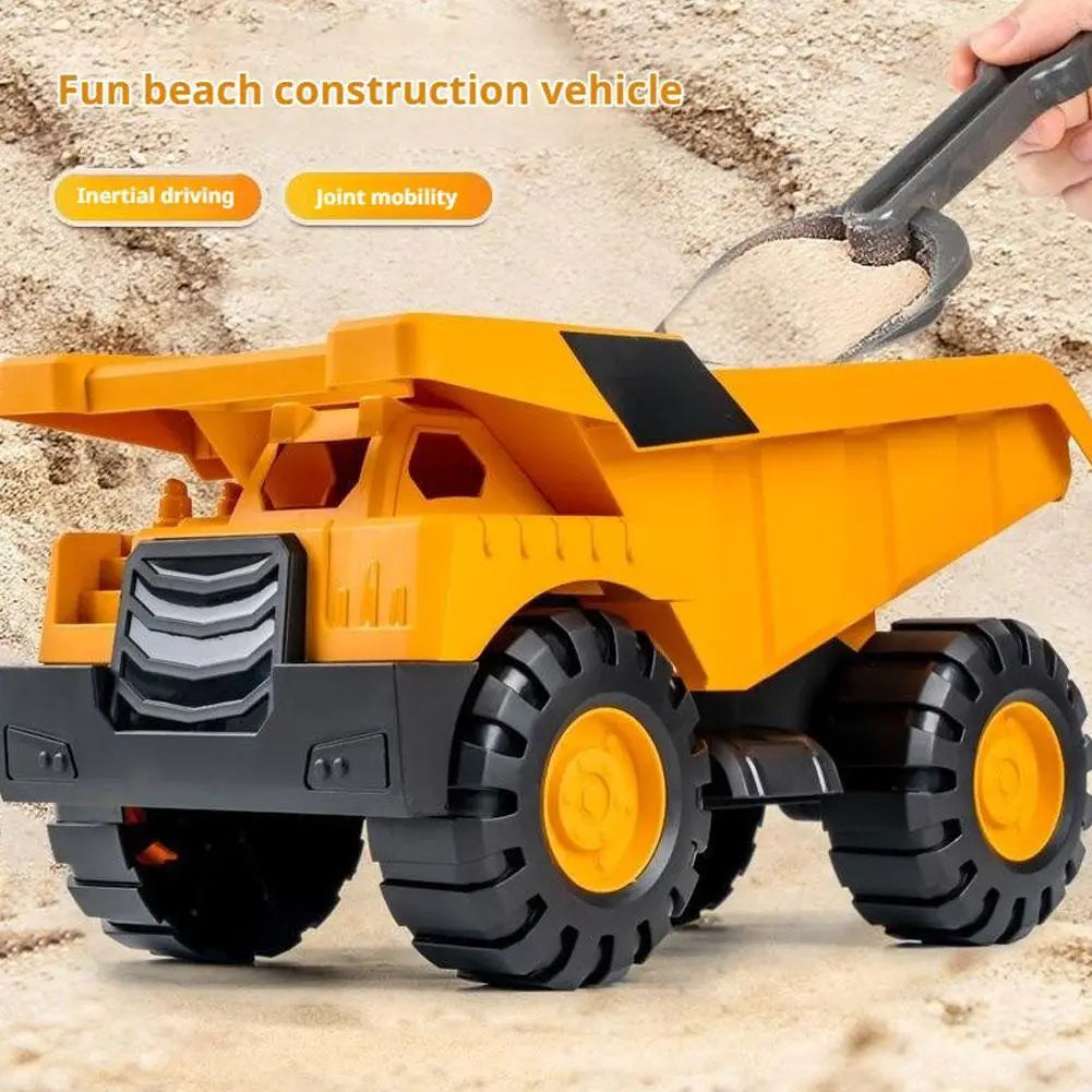 Big Inertia Engineering Toy Truck for Kids Thickened Drop-Resistant Beach Excavator Shovels