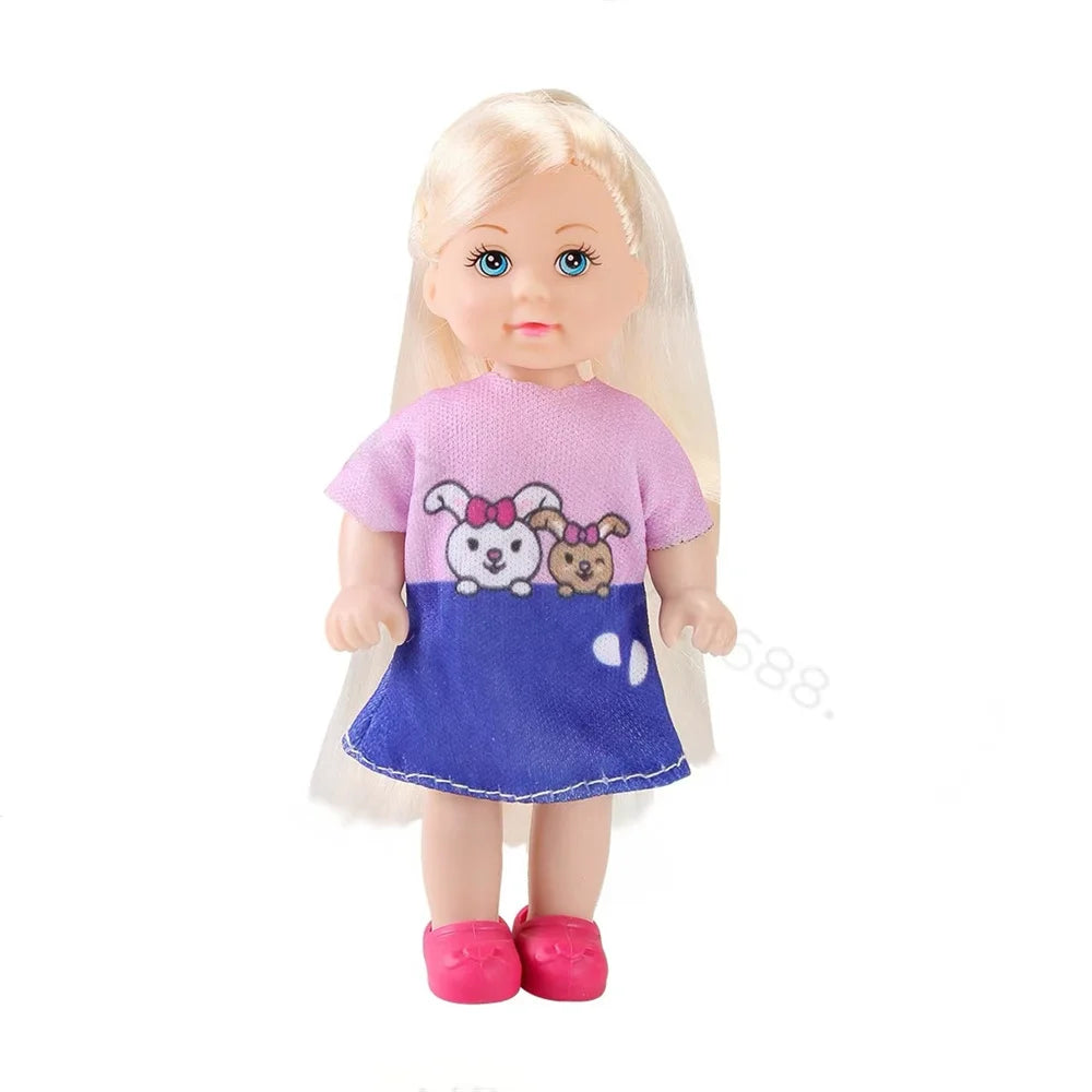 Multi style set with optional mini baby palm dolls, girl player toys, gifts