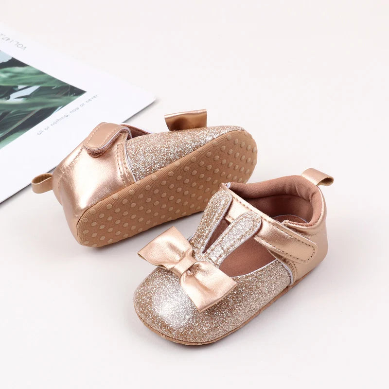 Cute Cartoon Style Baby Girl Shoes Spring and Autumn High Quality Butterfly Bowknot Cotton Sole Comfortable Prewalker BHX4031