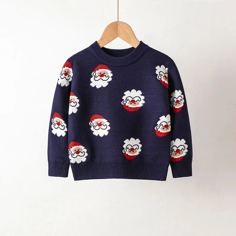 Manuel Cartoon Santa Claus Knitted Sweater