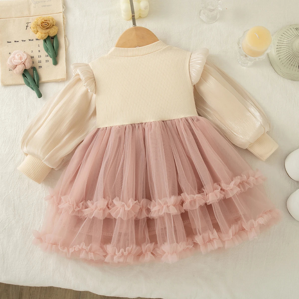 Daija Baby Girl Princess Dress Chiffon with Sweet Bow