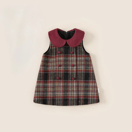 Christmas Vest Dress Winter Baby Girl Dress Kid Clothes for Girls Flower Girl Dresses