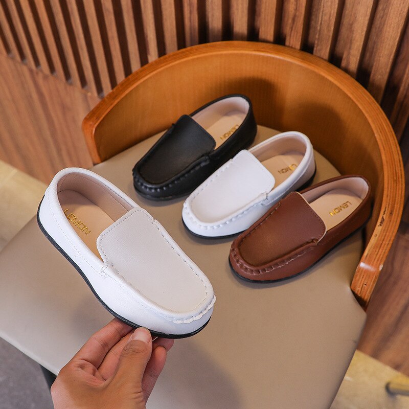 Big Children Casual Flats Leather Shoes for Wedding Party Boys - GuGuTon