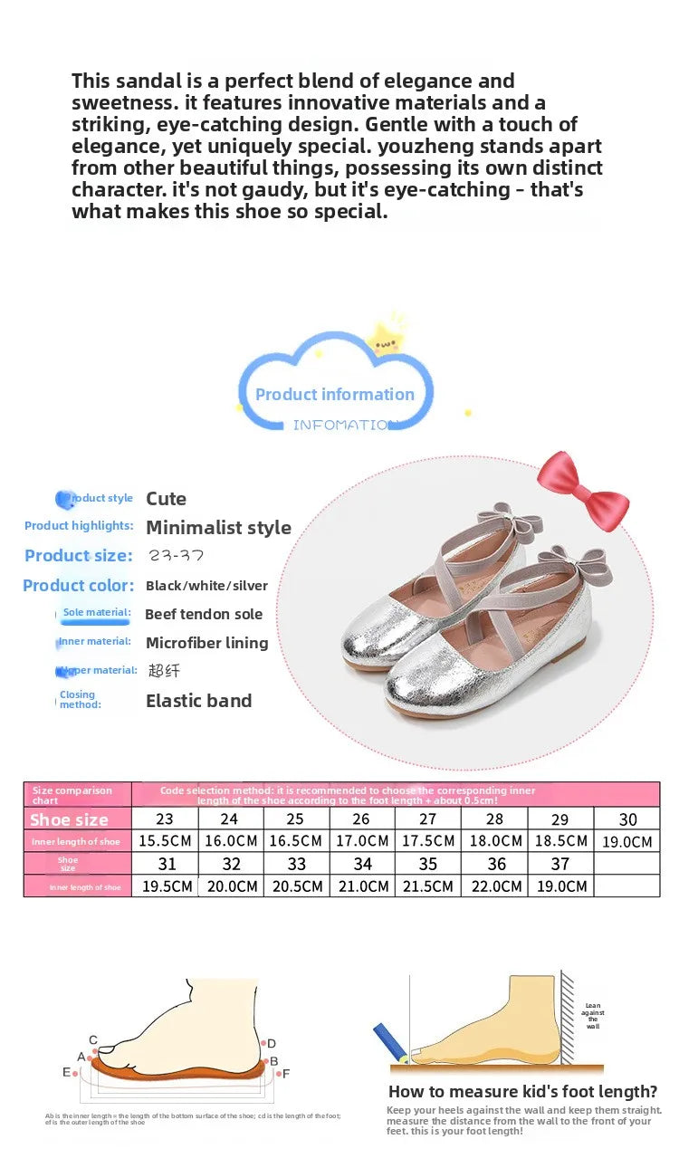 2026 New Girl Shoe Girl Christmas Shoes Party Performance Ballet Flats Slip on Boat Shoes Girl Dress Ballerina Princess Shoes