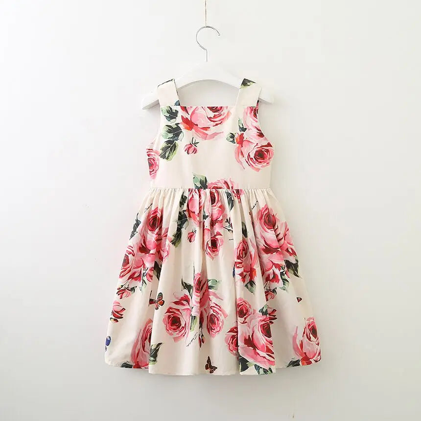 Kids Party Dresses For Girls Printed Evening Princess Girls Dresses