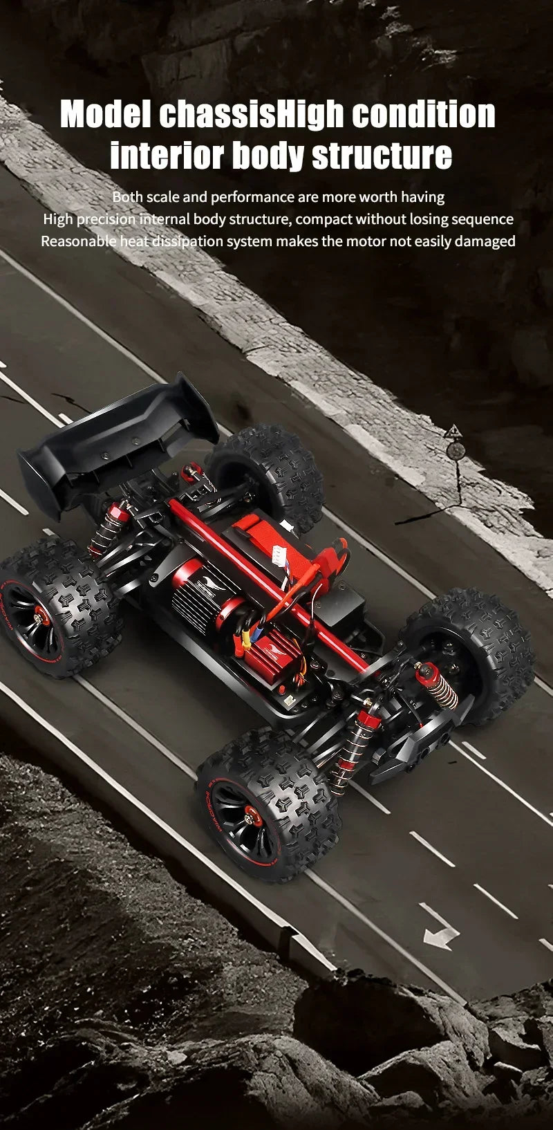 Professional Racing Car 85 Km/h 4WD Brushless Remote Control