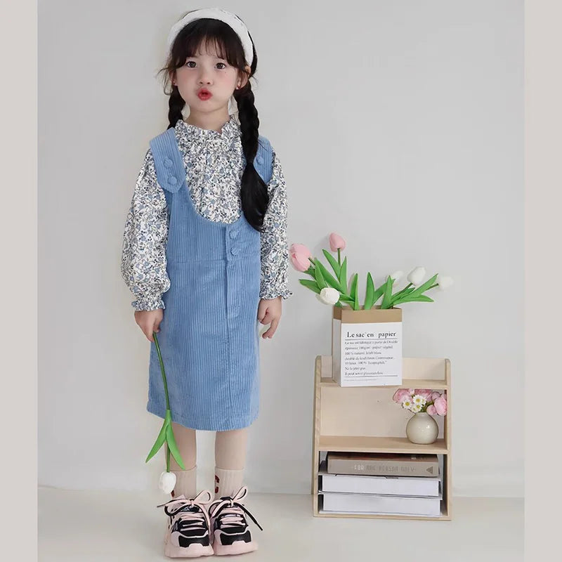 Ursula Cute Floral Print Long Sleeve Tops