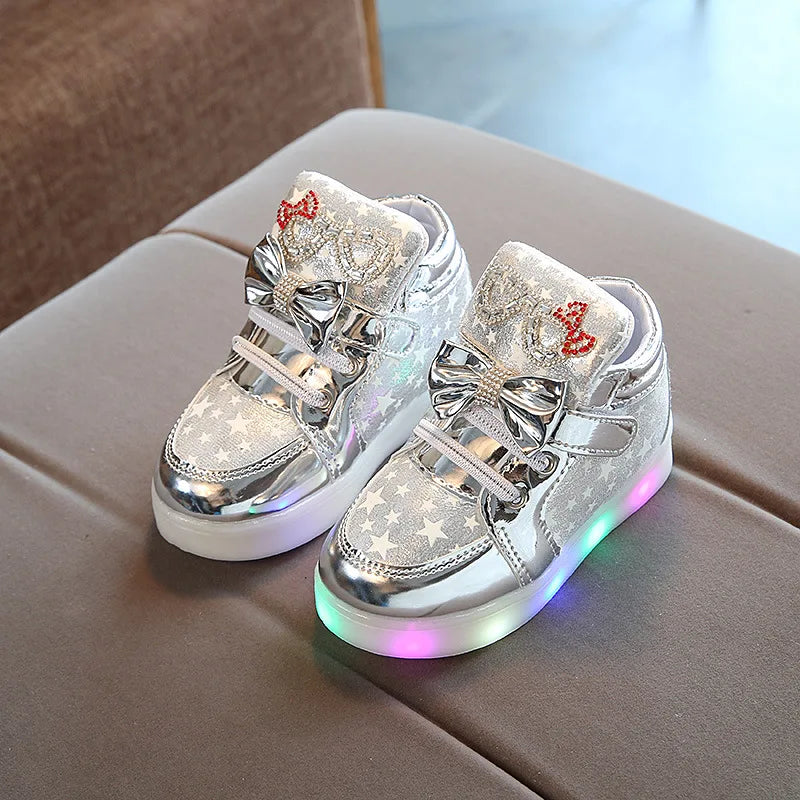Lyra Kids Light Up Sneakers - Luminous Board Shoes for Spring