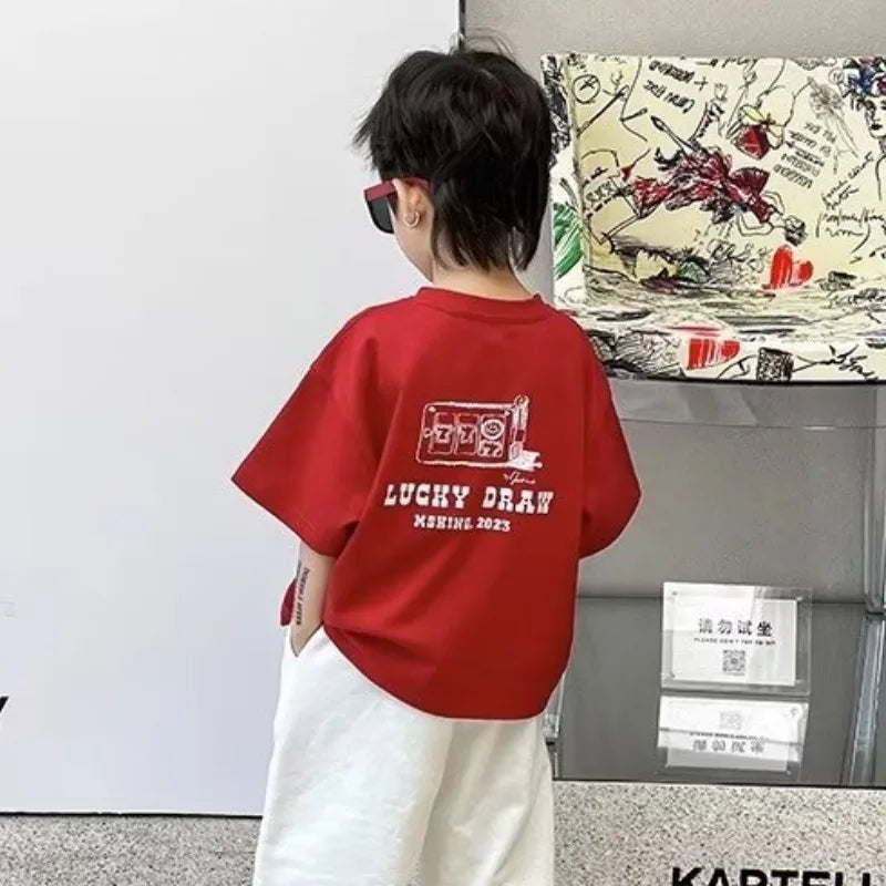 Chris Clothing Cartoon Magic Rabbit Print Tees - GuGuTon baby store - Baby Fashion - Toddlers Outfits - Babies Outfits - Toddler Clothes - Kids Clothing - Newborn Clothes - Newborn Wear - Kids Wear - Trending Clothes - Trending Outfits - Fall Fashion - Winter Fashion - Girls Clothes - Boys Clothes - Babies Wear - Kids Accessories - KidsWear - Summer Clothes - Summer Fashion - Summer Trend - Falls Sweaters - Tops - Bottom - Jeans - Blouse - Dresses - Newborn Dresses - Toys