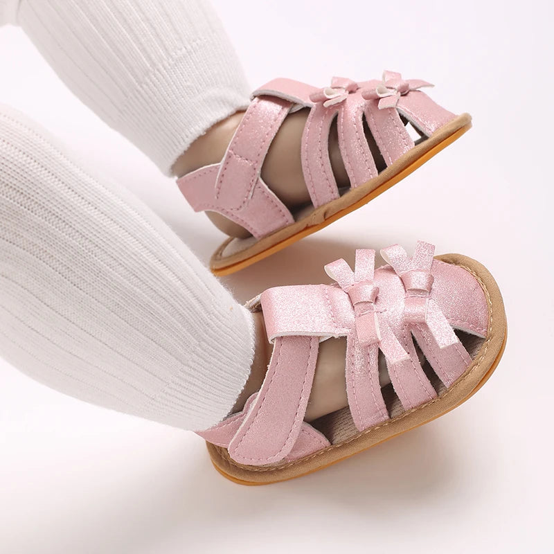 0-18Months Newborn Infant Baby Girls Shoes Summer Sandals Casual Rubber Bottom Non-Slip