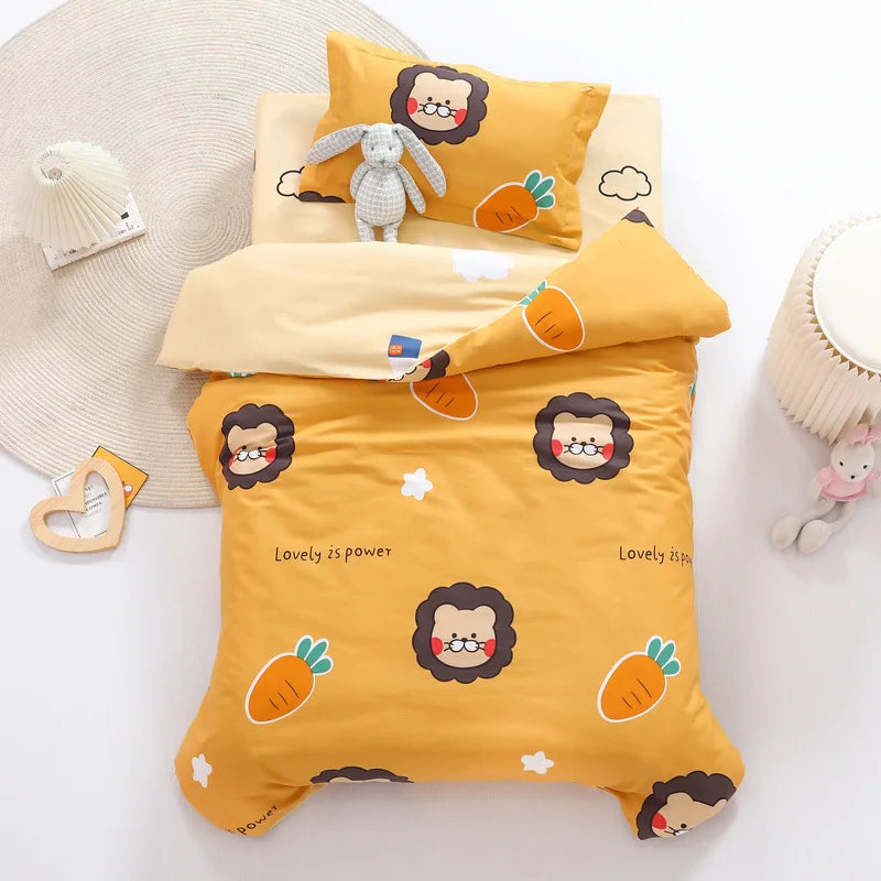 3Pcs Cotton Crib Bed Linen Kit Cartoon Baby Bedding Set - GuGuTon baby store - Baby Fashion - Toddlers Outfits - Babies Outfits - Toddler Clothes - Kids Clothing - Newborn Clothes - Newborn Wear - Kids Wear - Trending Clothes - Trending Outfits - Fall Fashion - Winter Fashion - Girls Clothes - Boys Clothes - Babies Wear - Kids Accessories - KidsWear - Summer Clothes - Summer Fashion - Summer Trend - Falls Sweaters - Tops - Bottom - Jeans - Blouse - Dresses - Newborn Dresses - Toys