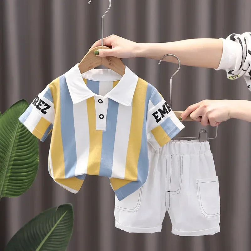Children Clothing Sets for Boys - Summer Cotton Tees