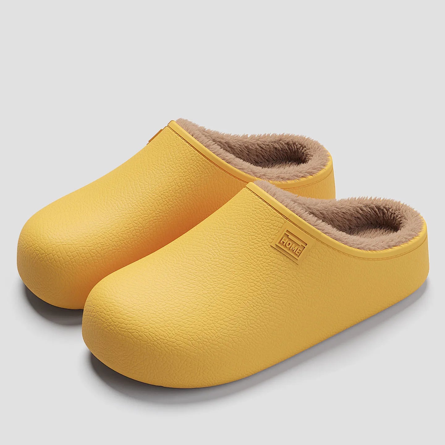 EVA waterproof slippers for autumn and winter, warm and non slip thick soled slippers