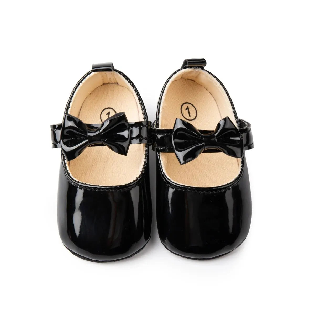 Meckior Baby Girls Shoes Bowknot Princess Dress Shoes PU Anti-slip Soft Sole
