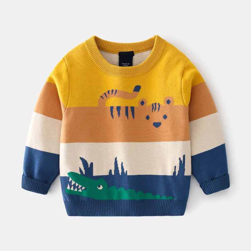 Mateo Animals Cartoon Long Sleeve Sweaters