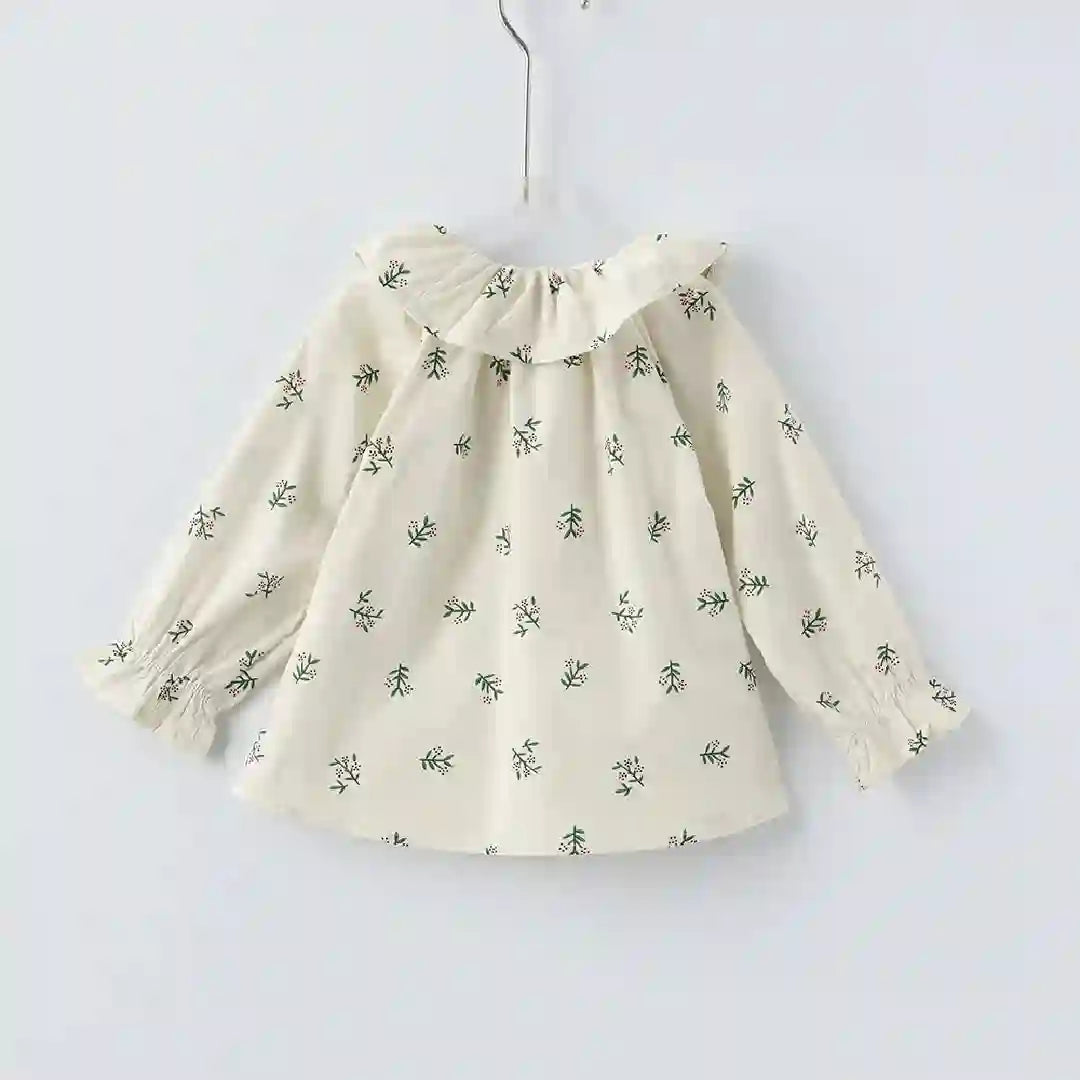 Wendy Ruffles Princess Cotton Long Sleeve Top